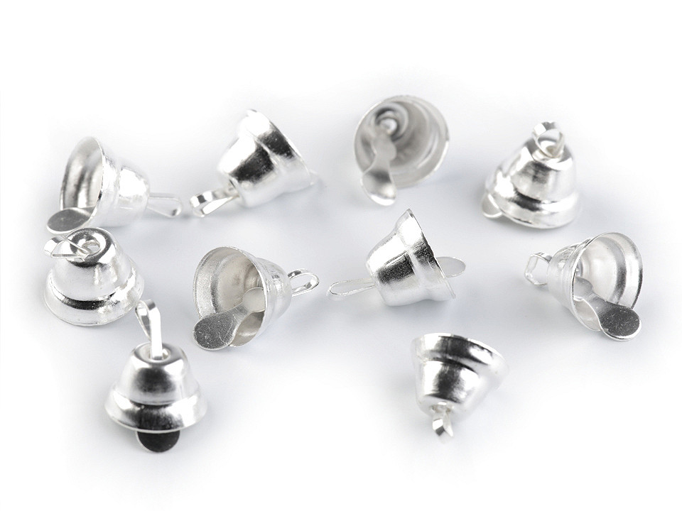 Clopoței, 7x11 mm - Argintiu (10 Bucăți)