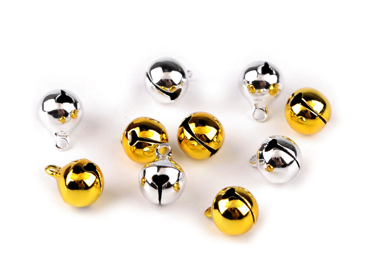 Clopoței / zurgălăi, ø10 mm - Auriu (20 Bucăți)