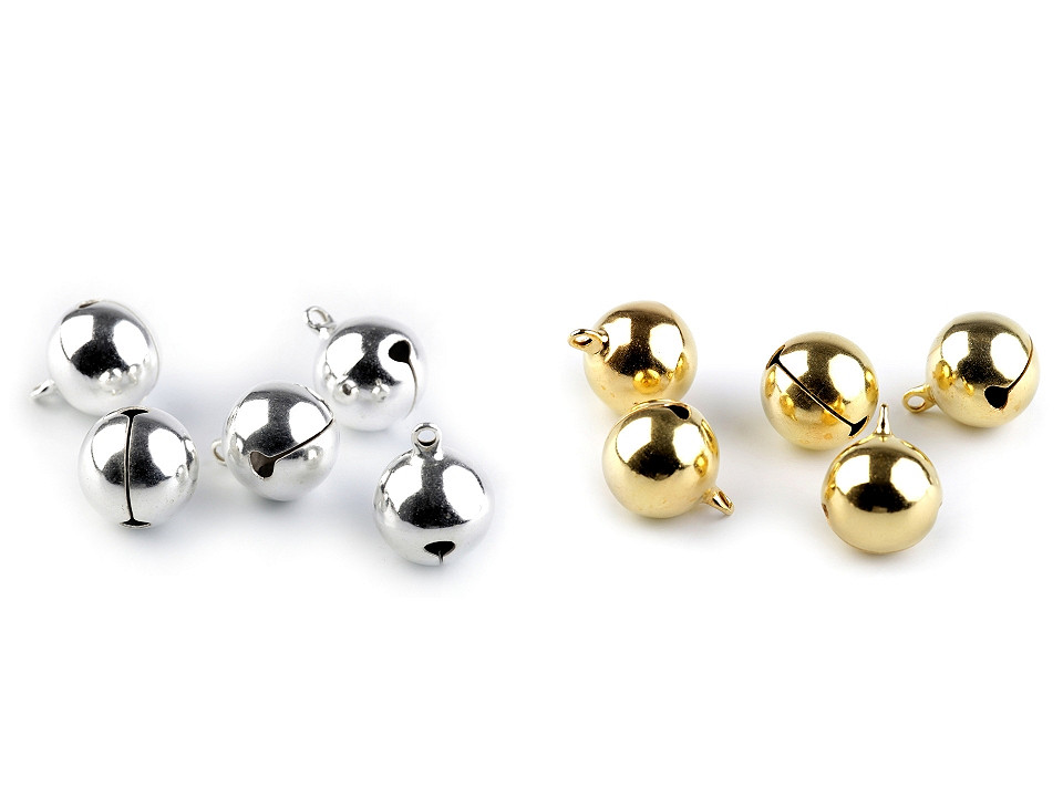 Clopoței / zurgălăi, ø20 mm - Auriu închis (5 Bucăți)