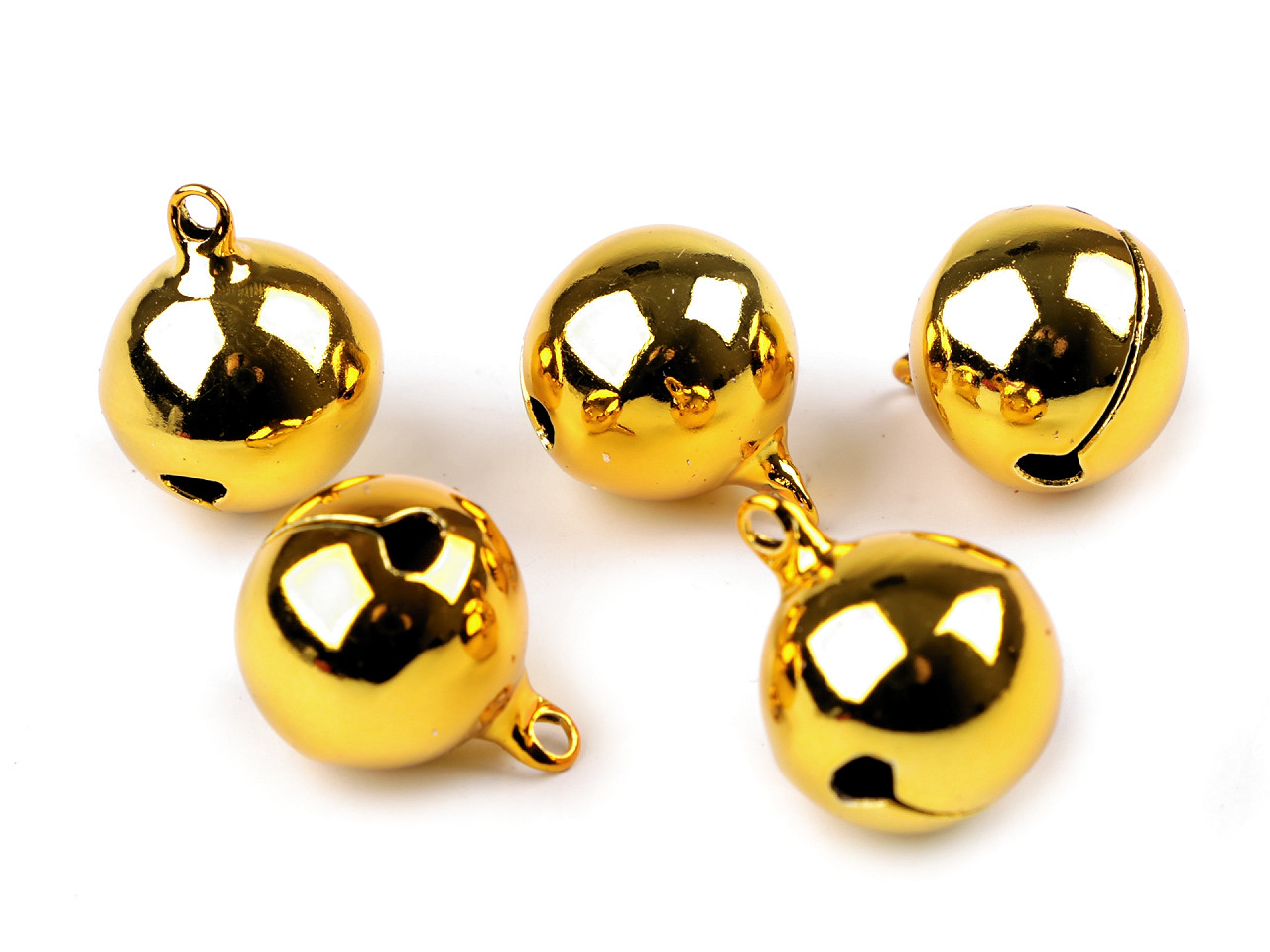 Clopoței / zurgălăi, ø20 mm - Auriu închis (5 Bucăți)