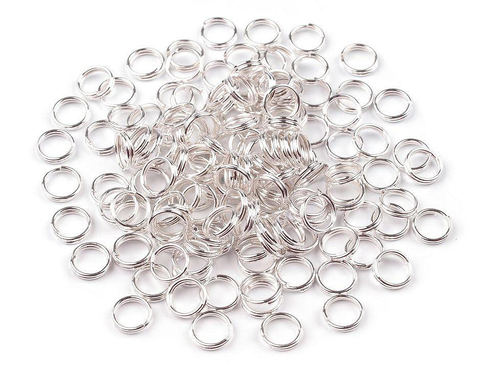 Zale duble bijuterii, ø6mm - Platinum (20 Grame)