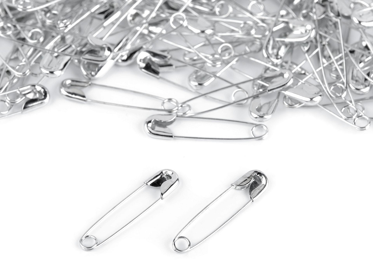 Ace de siguranță, lungime 20 mm - Argintiu (100 Bucăți)