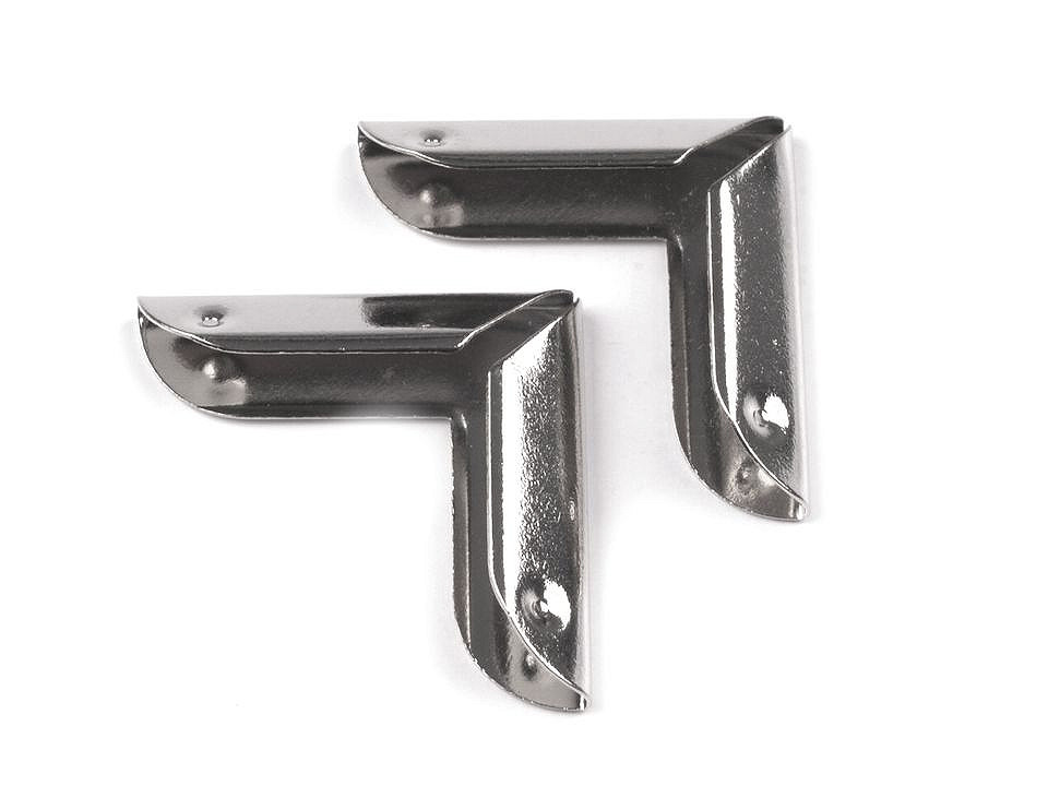 Colțuri metalice, 19x19 mm - Nichel (100 Bucăți)