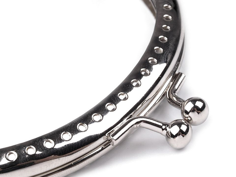 Ramă poșetă, 10,3x12 cm - Nichel (10 Bucăți)