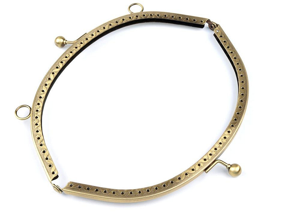 Ramă poșetă, 18,5x14 cm - Nichel (1 Bucată)