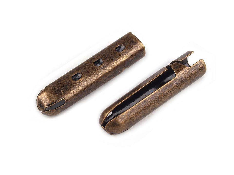 Terminație metalică pentru șnur,  ø3,3 mm - Nichel (50 Bucăți)