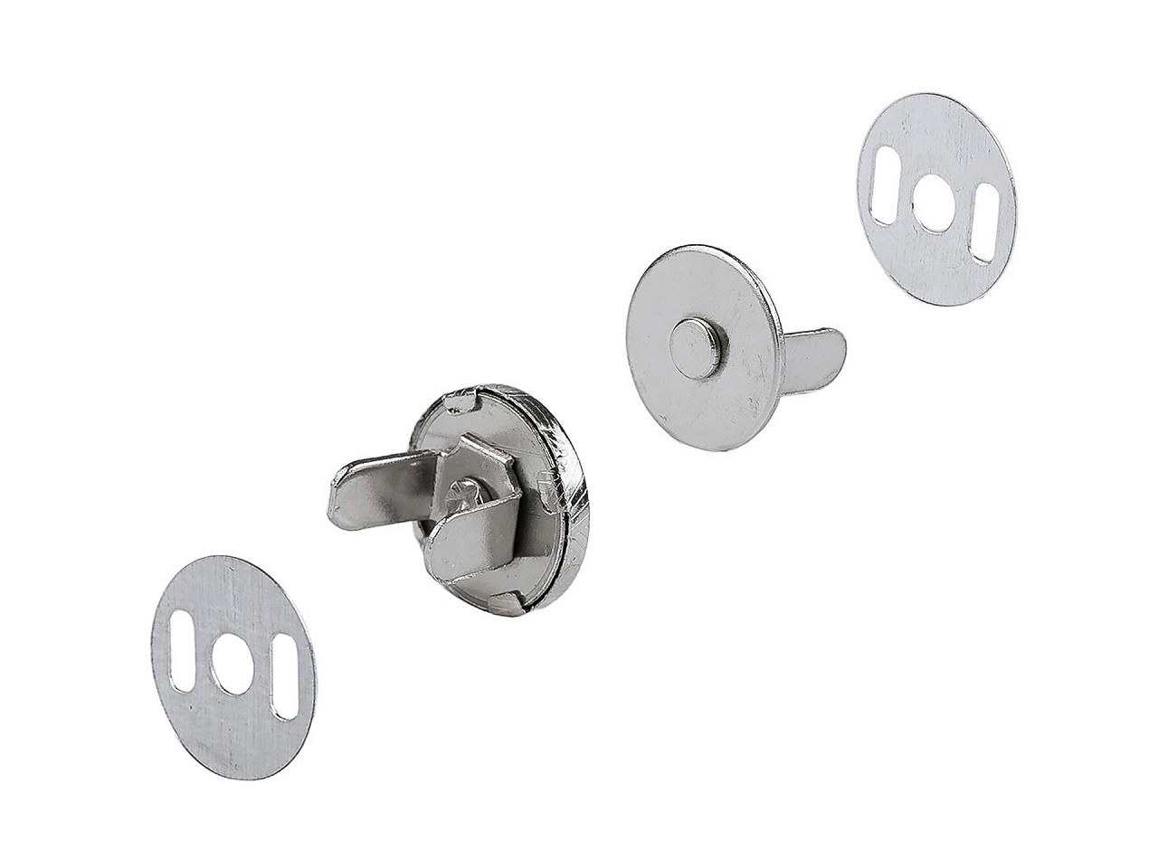 Închizatori / capse magnetice, ø10 mm - Auriu clasic (5 Seturi)