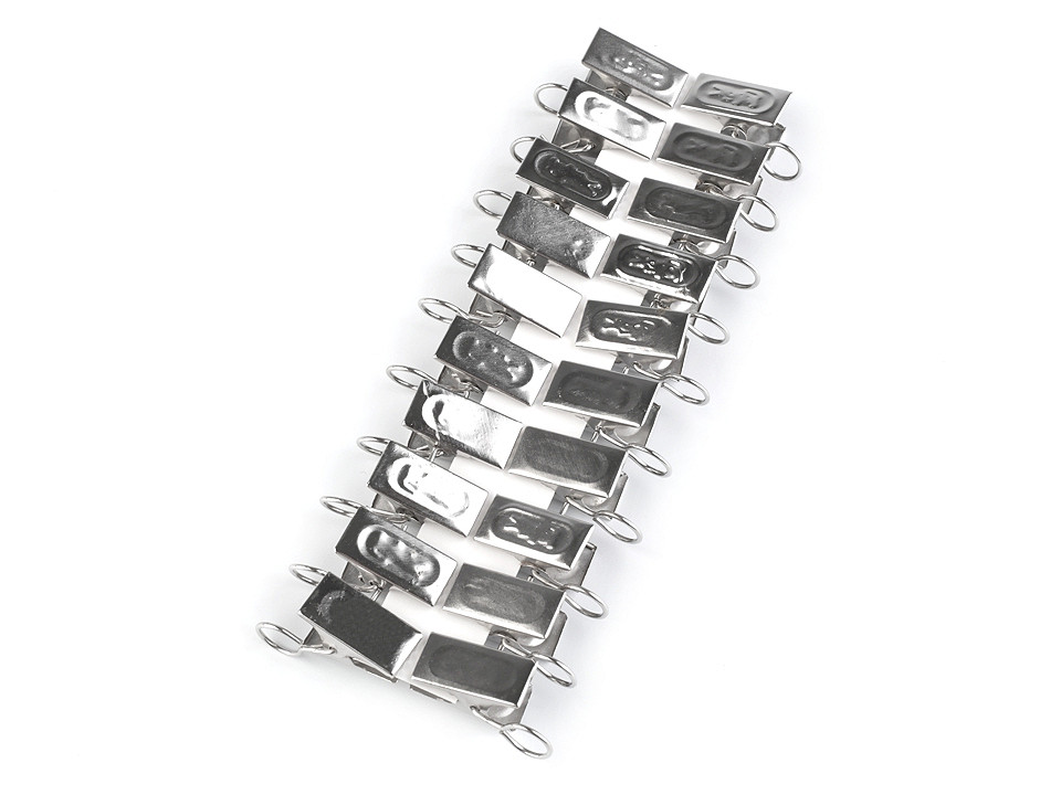 Clipsuri pentru perdele și draperii - Nichel (20 Bucăți)