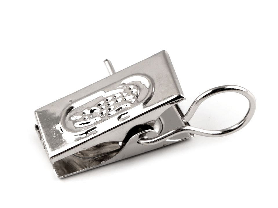 Clipsuri pentru perdele și draperii - Nichel (20 Bucăți)