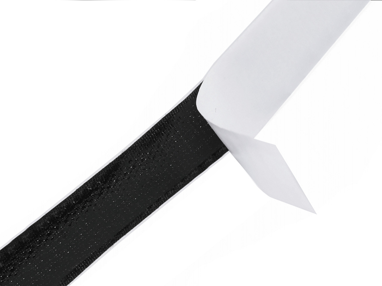 Arici - bandă scai autoadezivă  20 mm - Negru (25 Metri)