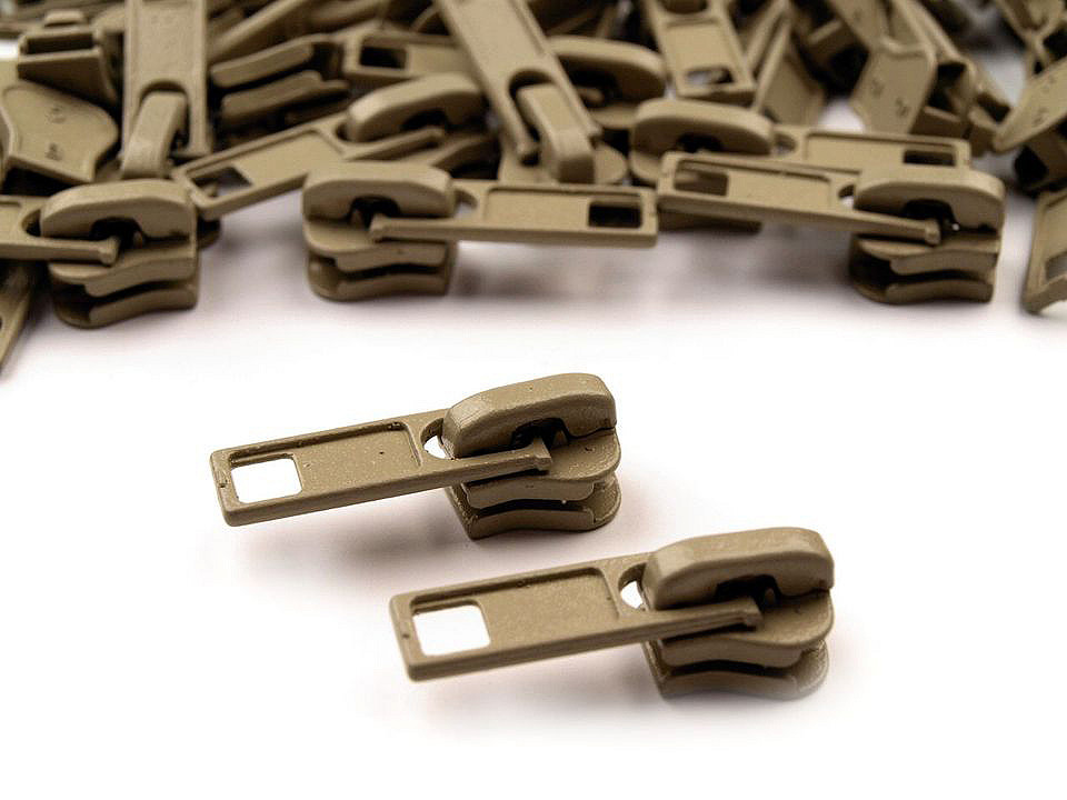 Cursor fermoar injectat, no 5 - Bej foarte deschis (10 Bucăți)