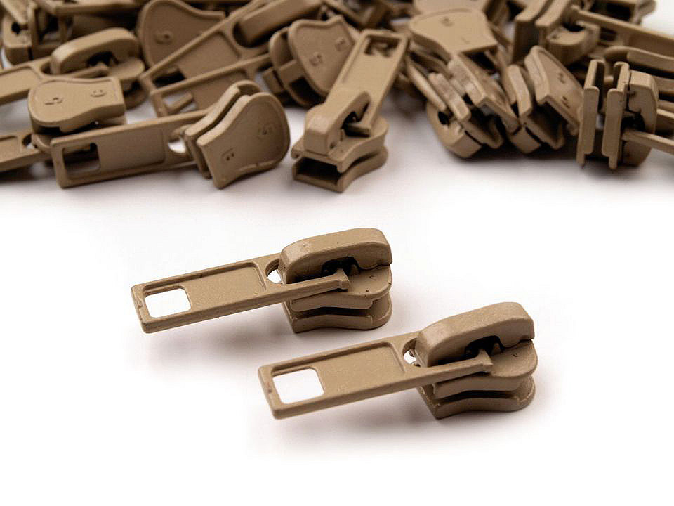 Cursor fermoar injectat, no 5 - Bej foarte deschis (10 Bucăți)