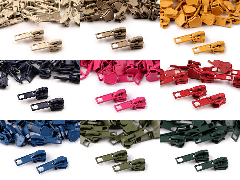 Cursor fermoar injectat, no 5 - Bej foarte deschis (10 Bucăți)