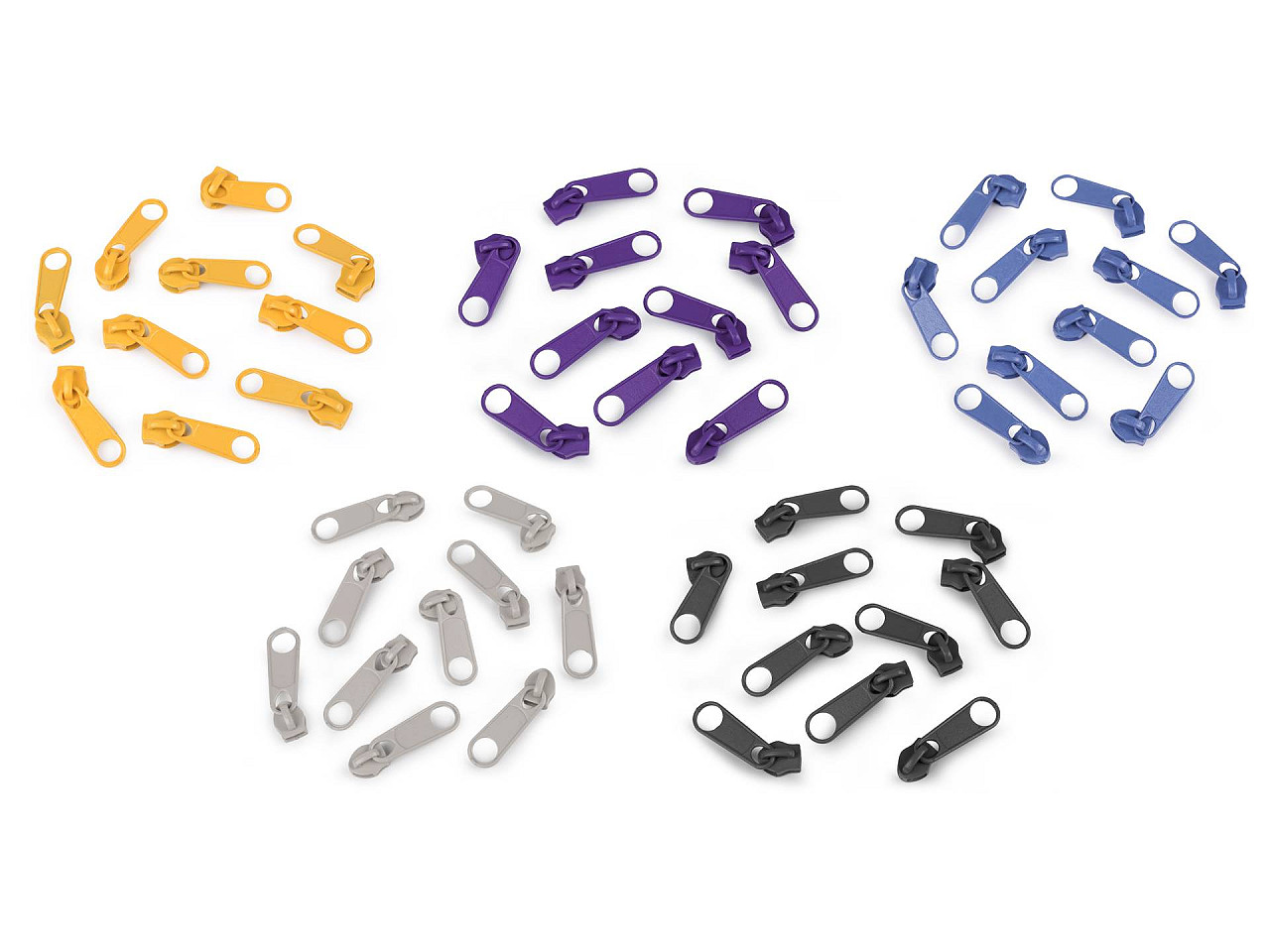 Cursor fermoar spiralat pol, no 5 - Albastru regal (100 Bucăți)