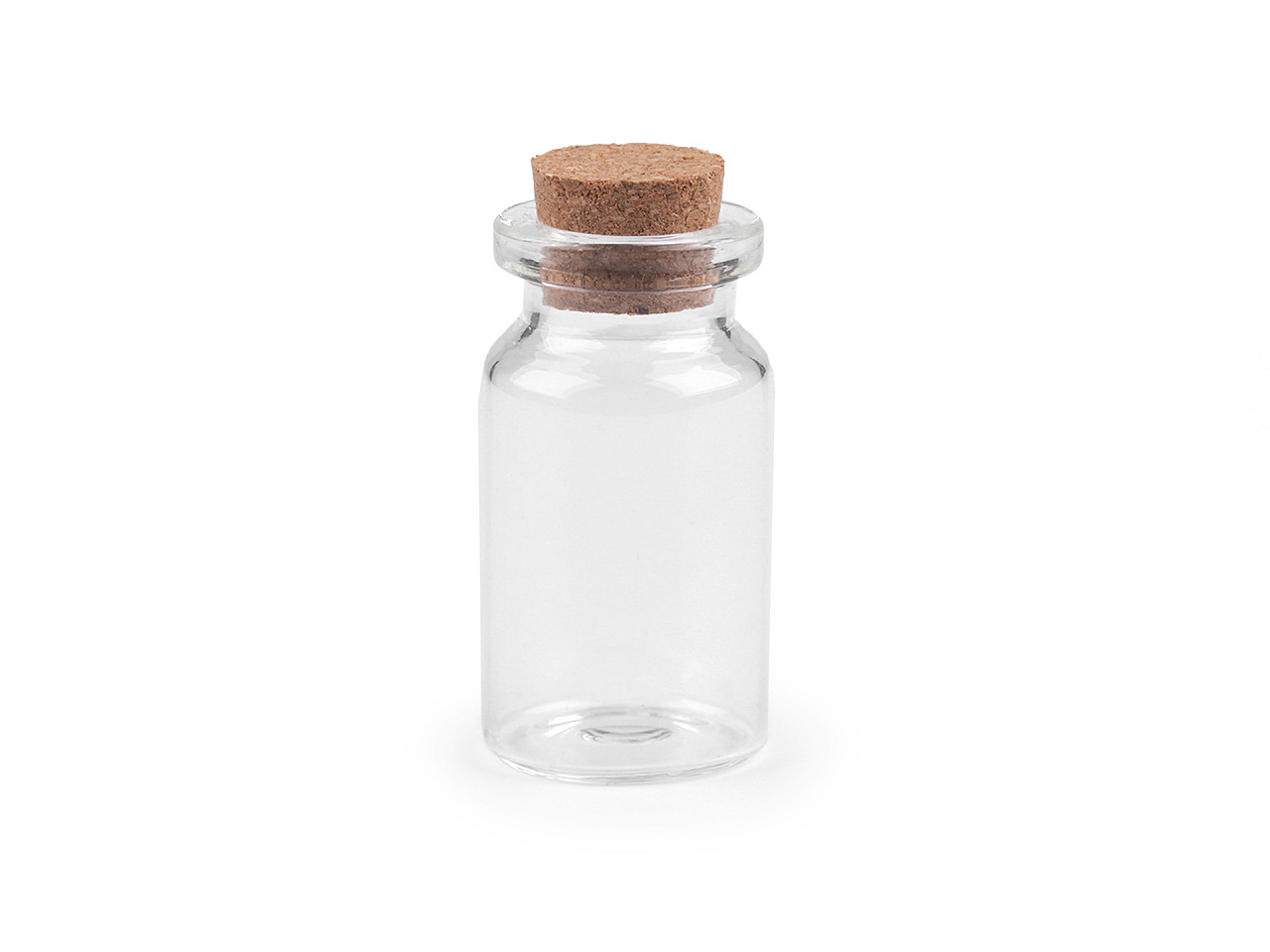 Sticluță cu dop de plută, 20x40 mm - Transparent (4 Fiole) Sticluță cu dop de plută, 20x40 mm - Transparent (4 Fiole)