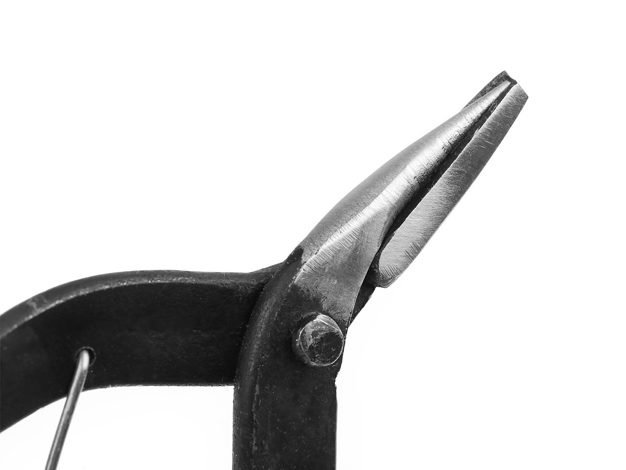 Clește rotund - concav pentru bijuterii handmade, 160 mm - Roșu închis (1 Bucată)