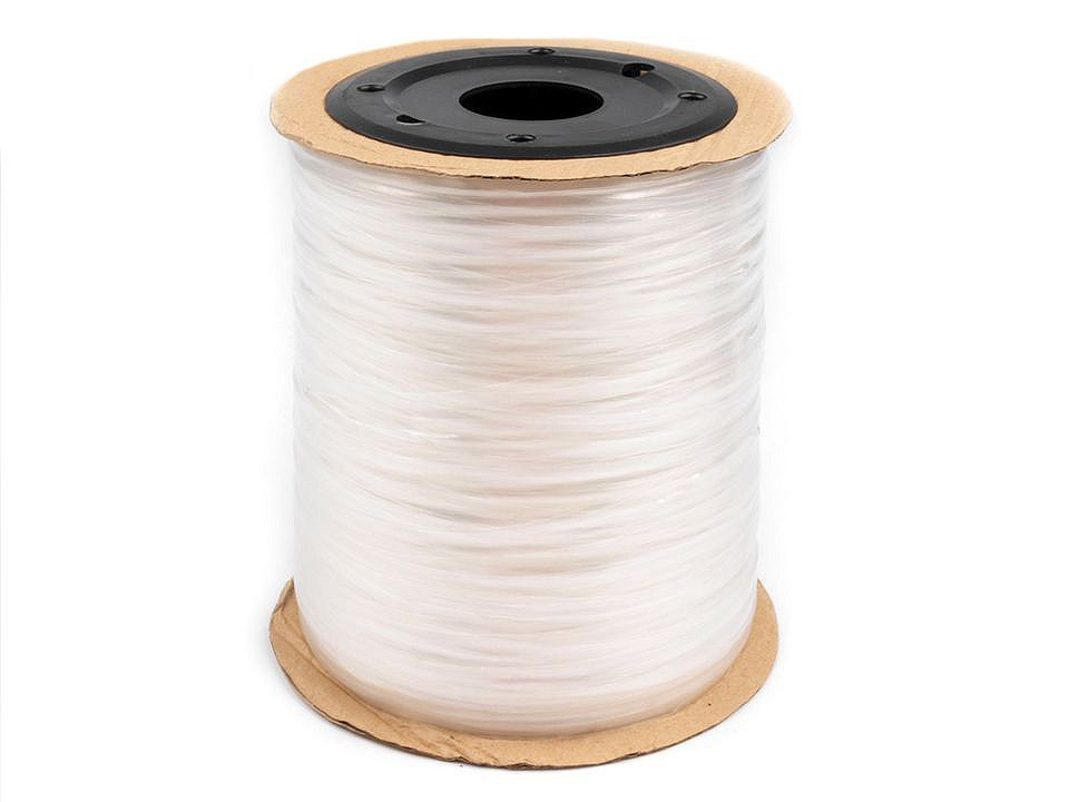 Elastic siliconic, lățime 4 mm - Transparent (1200 Metri)