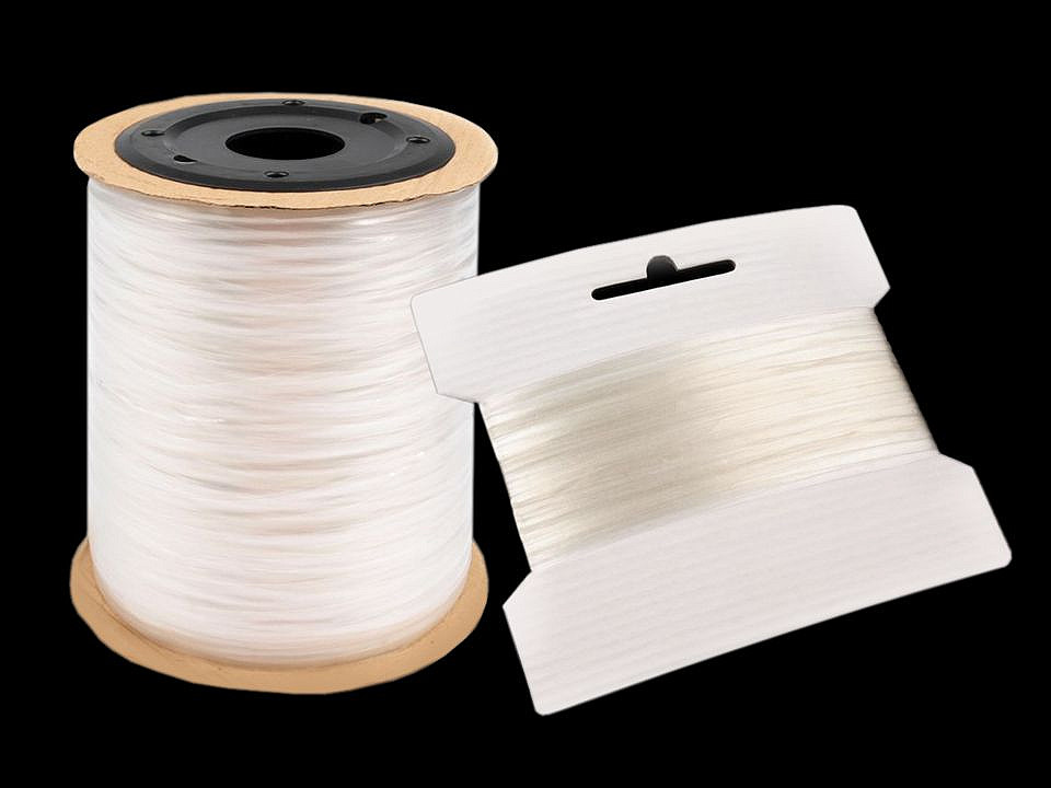 Elastic siliconic, lățime 4 mm - Transparent (1200 Metri)