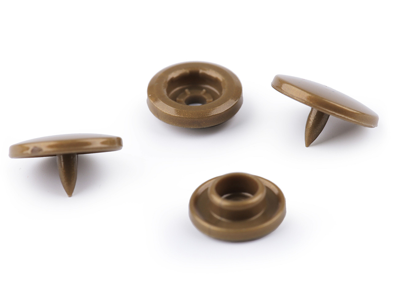 Capse plastic, 18" - Roșu coral (1000 Seturi)