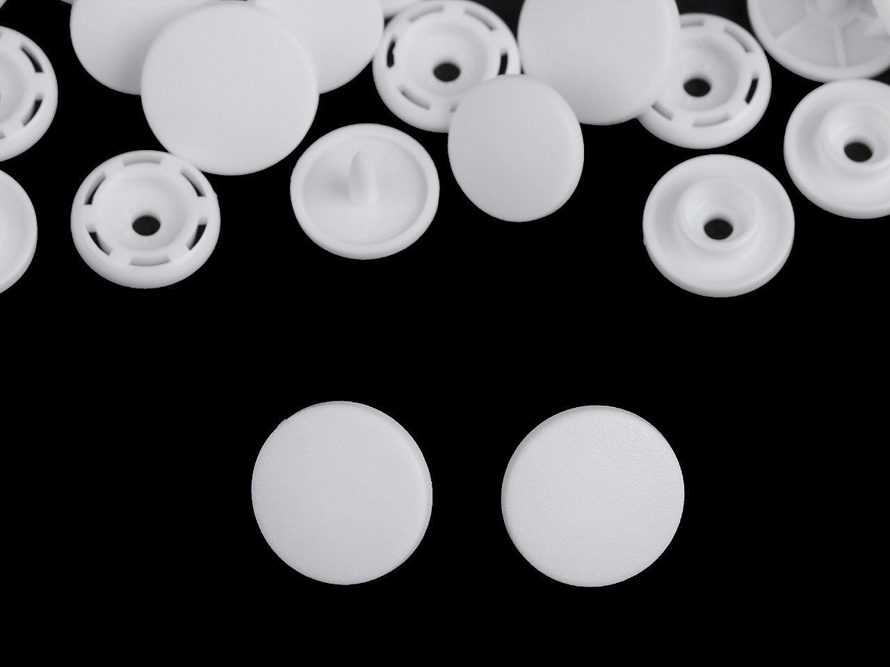 Capse plastic, 22" - Negru (1000 Seturi)