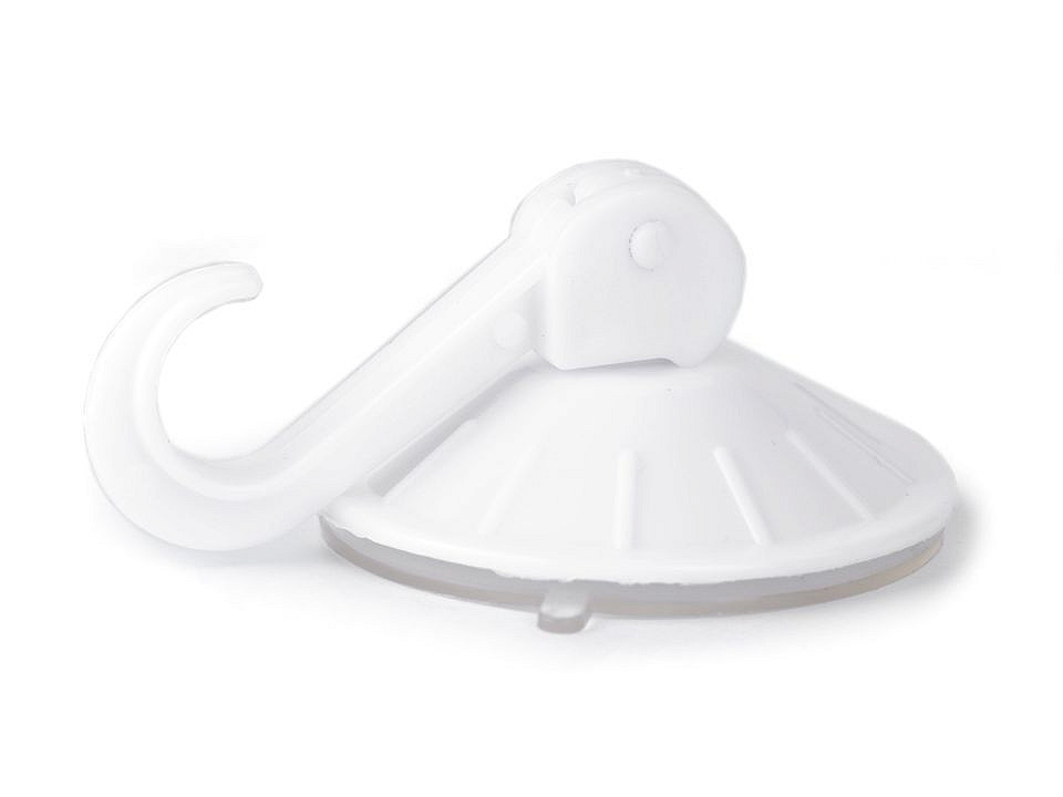 Cârlig cu ventuză - Alb (2 Bucăți)