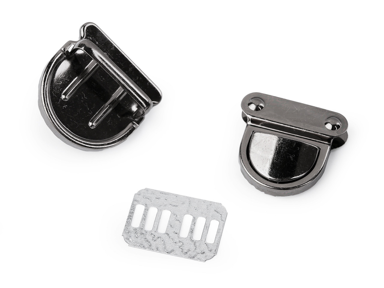 Închizătoare geantă / servietă 30x31 mm - Auriu clasic (1 Set)