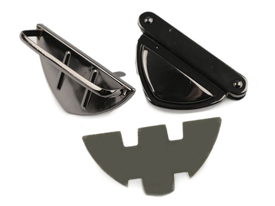 Închizătoare geantă 25x50 mm - Alamă antică (5 Seturi)