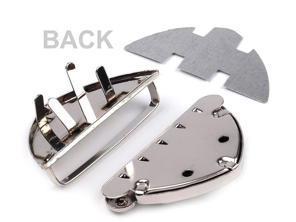 Închizătoare geantă 25x50 mm - Alamă antică (5 Seturi)