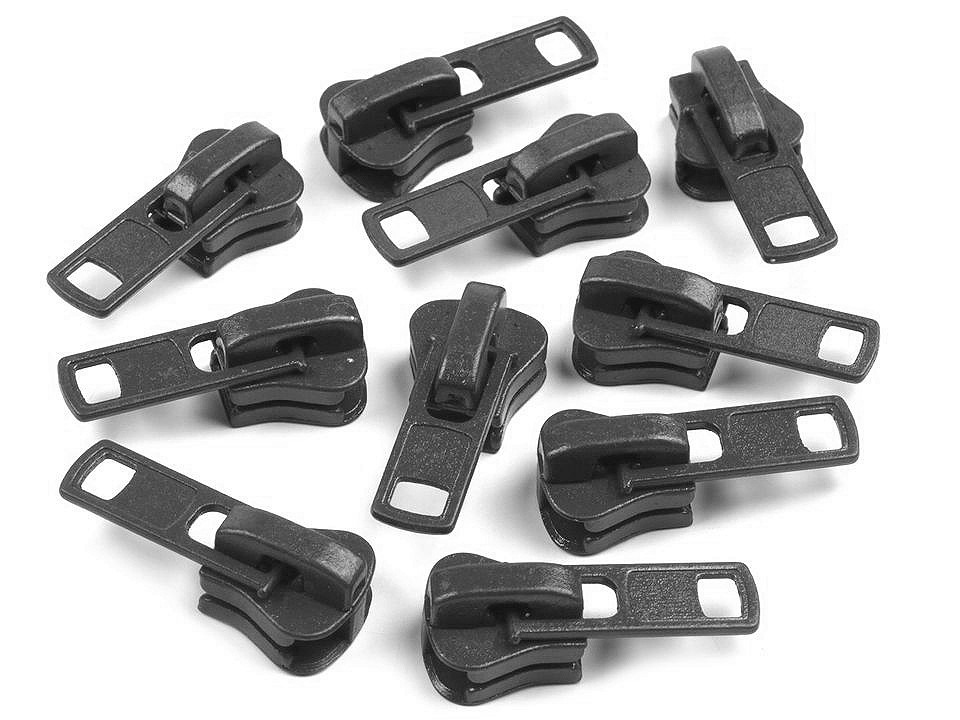 Cursor fermoar injectat, no 8 - Maro ciocolatiu (10 Bucăți)