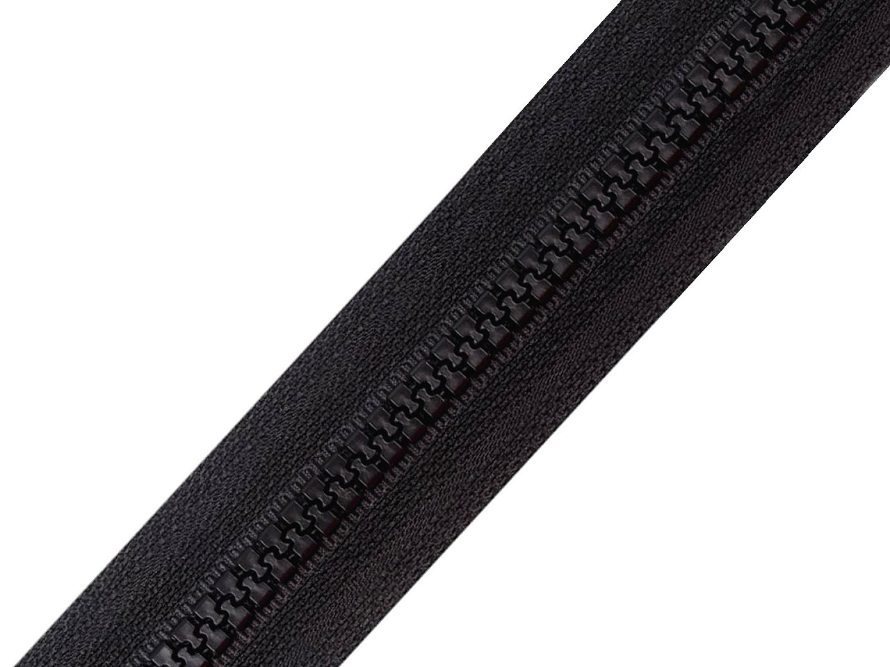 Fermoar injectat metraj no 8 - Alb (1 Metru)