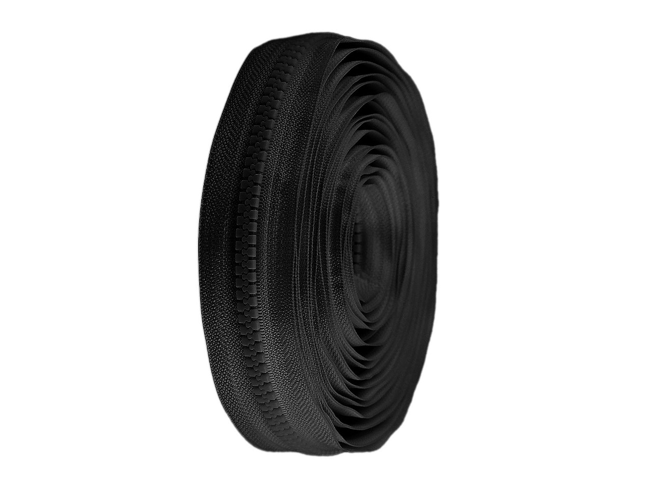 Fermoar injectat metraj no 8 - Alb (1 Metru)