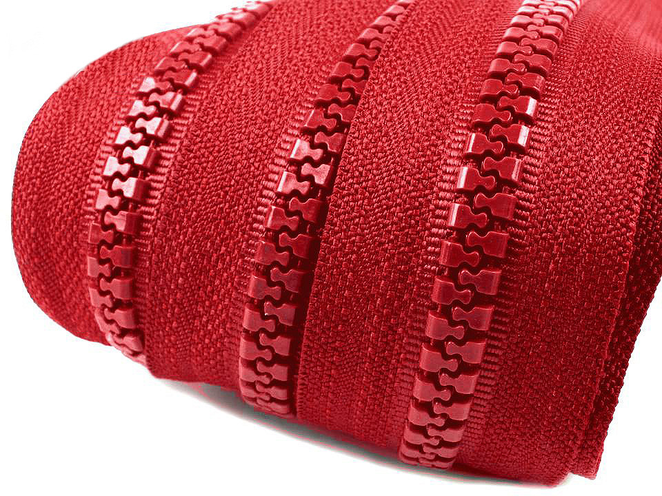 Fermoar injectat metraj no 8 - Alb (1 Metru)