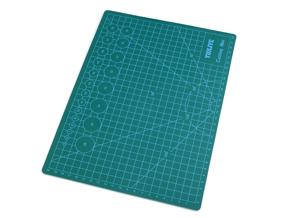 Planşetă patchwork, faţă dublă, 22x30 cm - Verde albastrui (1 Bucată)