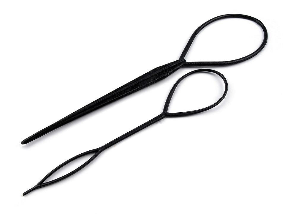 Accesoriu păr / coafură, 2 buc/set - Negru (1 Set)