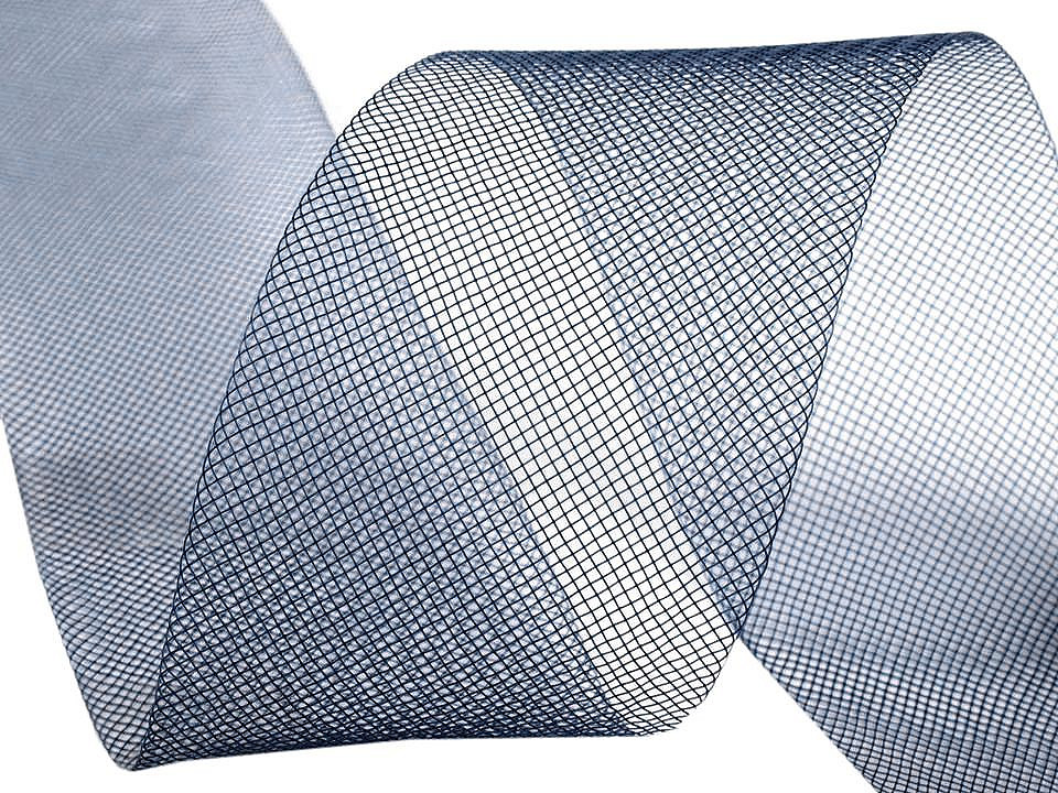 Rijelină fină, lățime 4,5 cm - Negru (20 Metri)