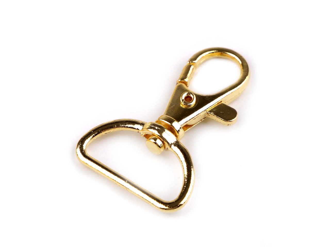 Carabină metalică pivotantă, orificiu 25 mm - Alamă antică (5 Bucăți)