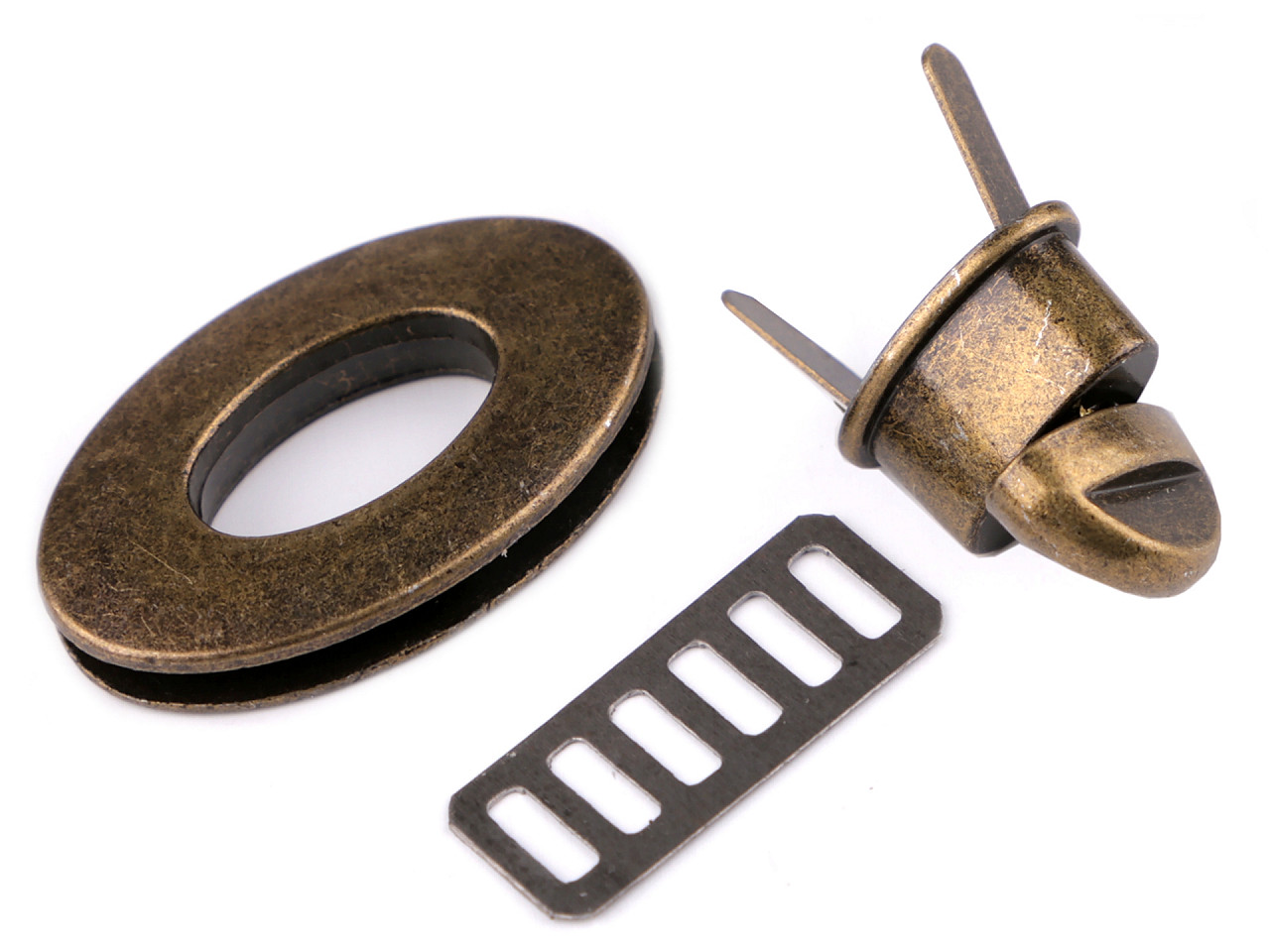 Închizătoare poșetă, 23x37 mm - Auriu clasic (5 Seturi)