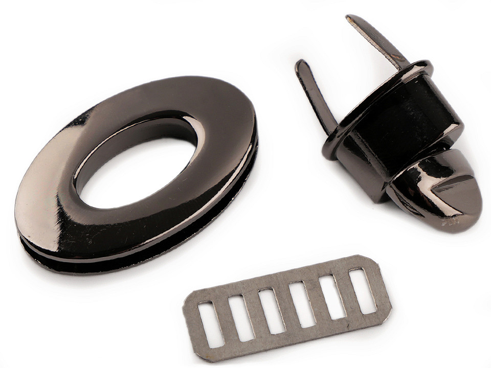 Închizătoare poșetă, 23x37 mm - Auriu clasic (5 Seturi)