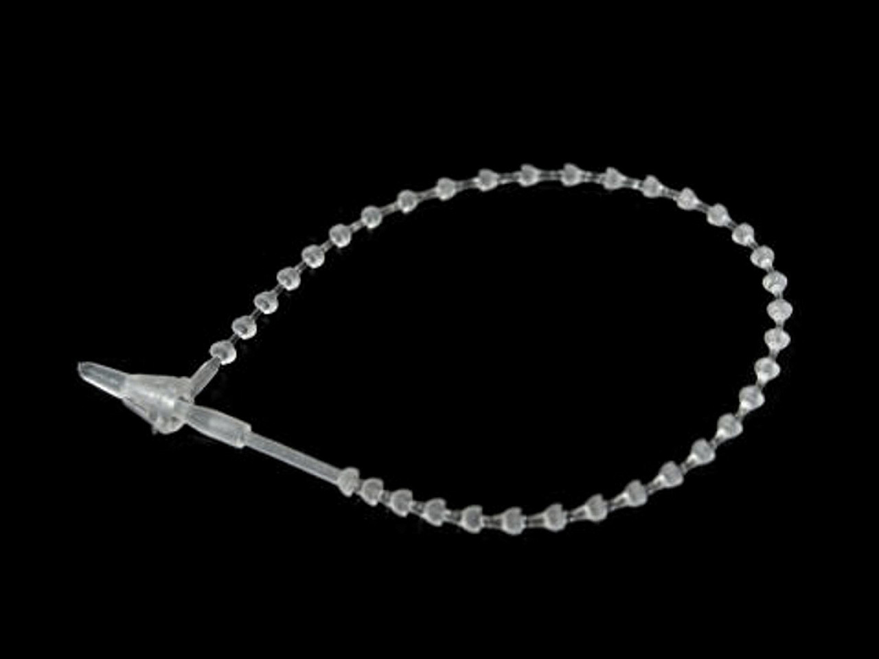 Agățători din plastic pentru etichete - Transparent (1 Sac)