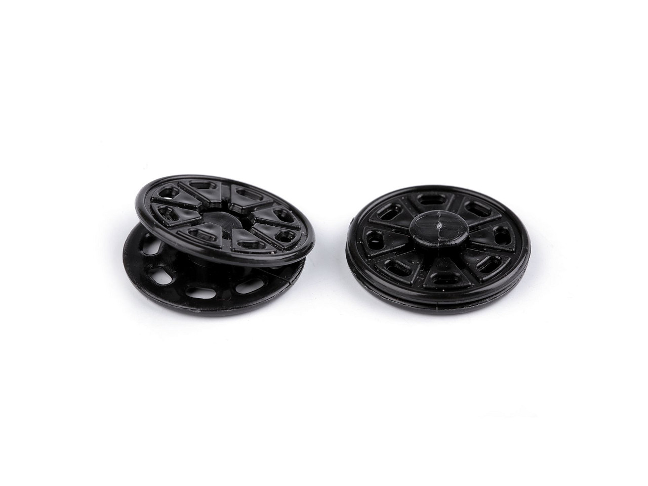 Capse de cusut din plastic, ø25 mm - Alb (500 Perechi)