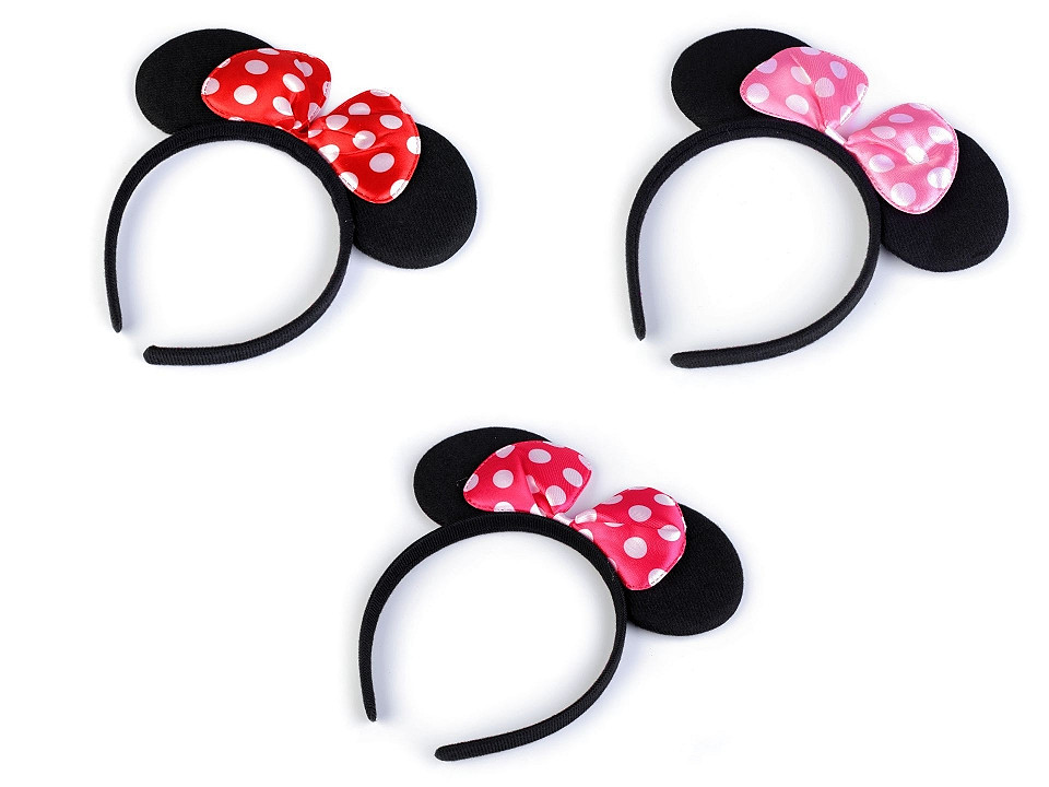 Cordeluță cu urechi minnie - Roz deschis (1 Bucată)