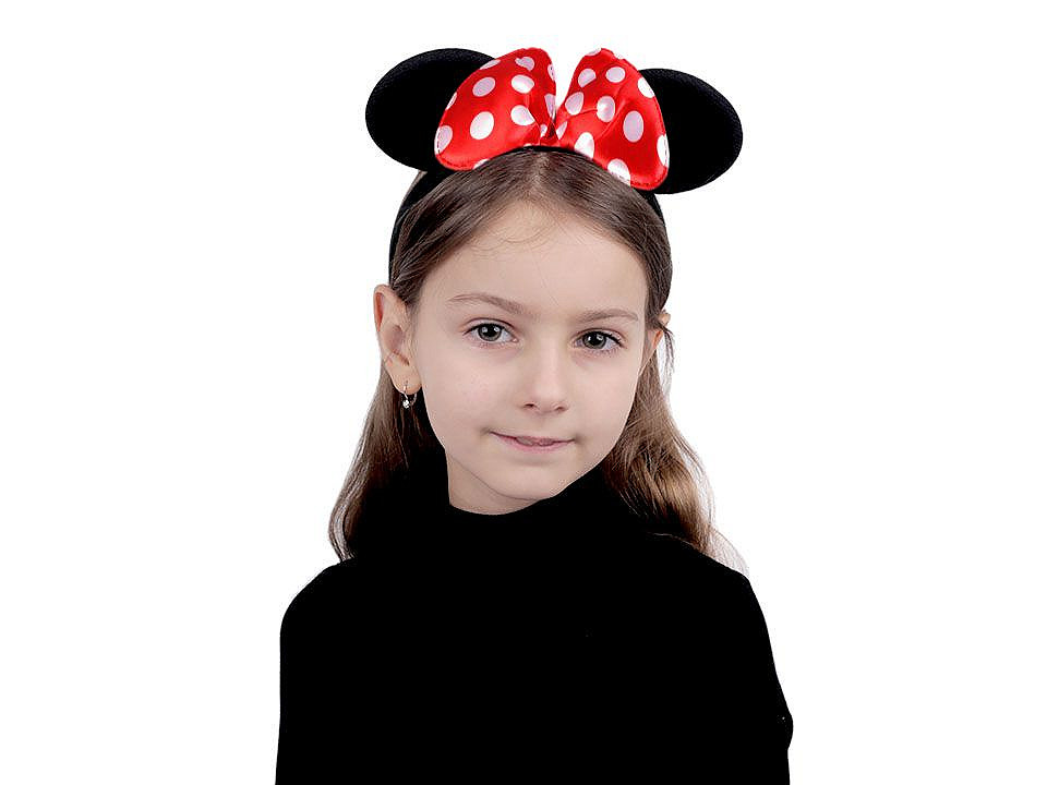 Cordeluță cu urechi minnie - Roz deschis (1 Bucată)