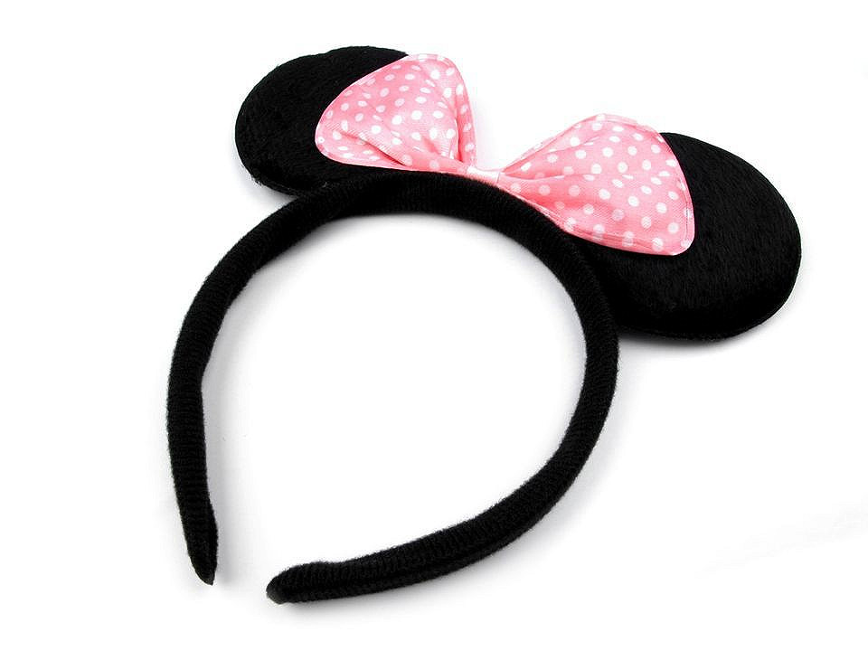 Cordeluță cu urechi minnie - Roz deschis (1 Bucată)