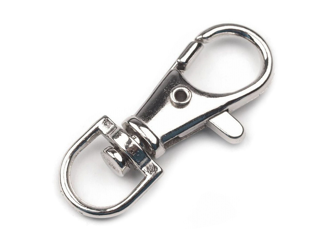 Carabină metalică pivotantă, orificiu 10 mm - Nichel negru (20 Bucăți)