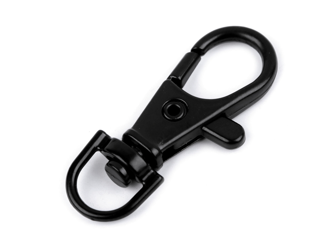 Carabină metalică pivotantă, orificiu 10 mm - Nichel negru (20 Bucăți)