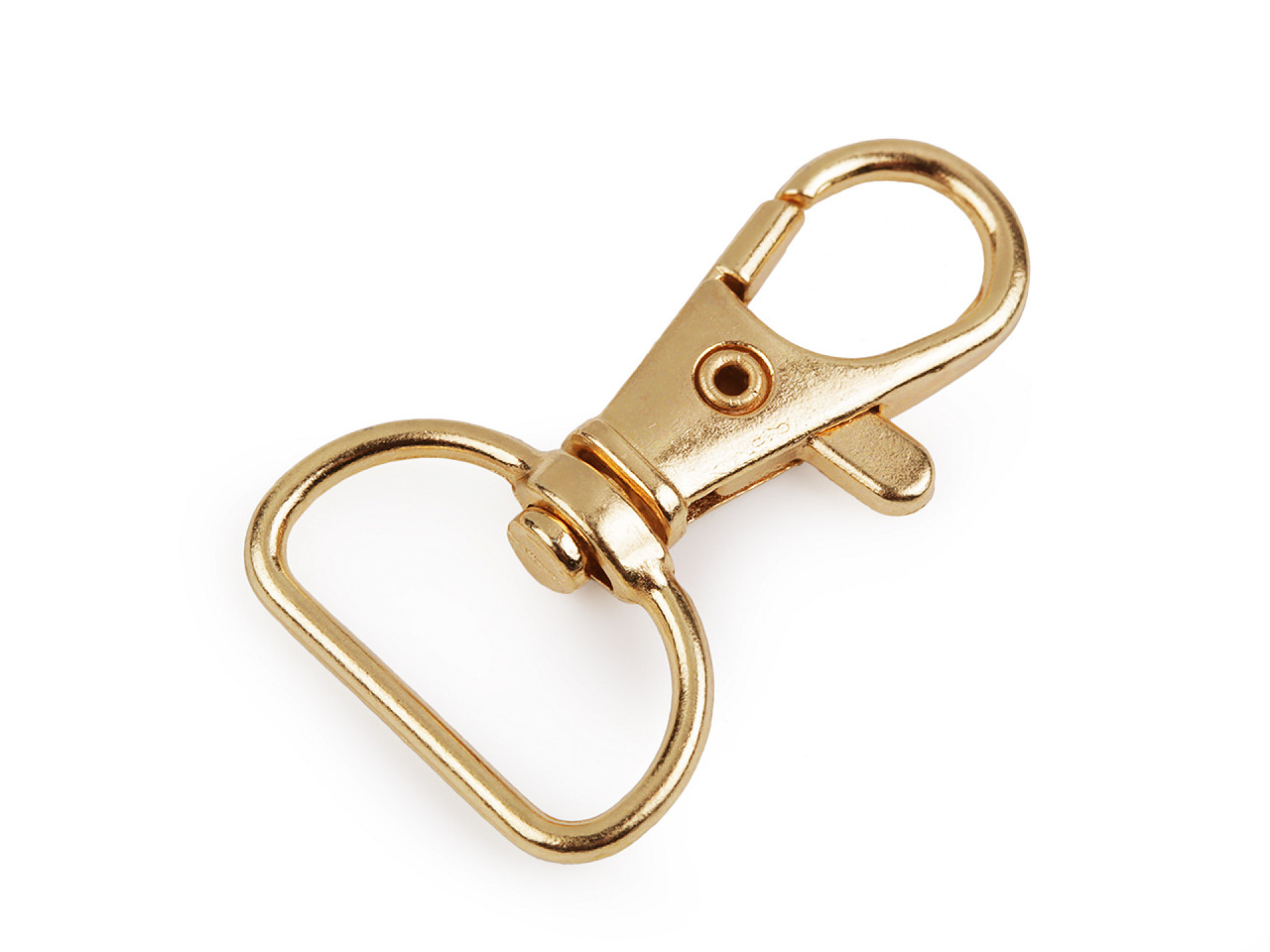 Carabină metalică pivotantă, orificiu 18 mm - Alamă antică (20 Bucăți)