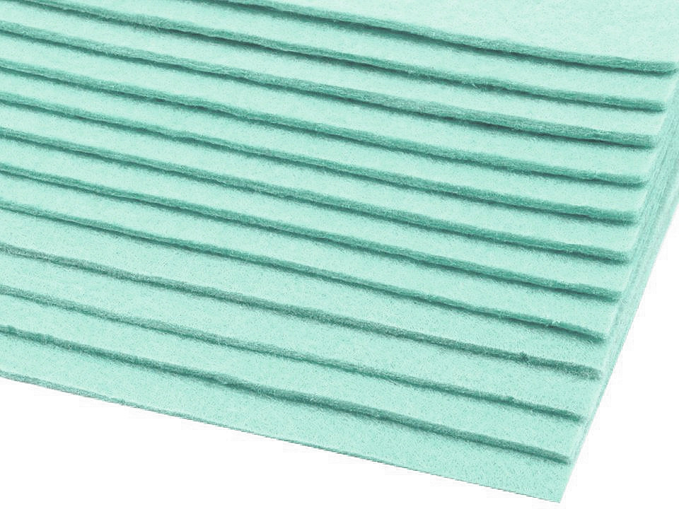 Coli fetru, 20x30 cm - Verde mentă (2 Bucăți) Coli fetru, 20x30 cm - Verde mentă (2 Bucăți)