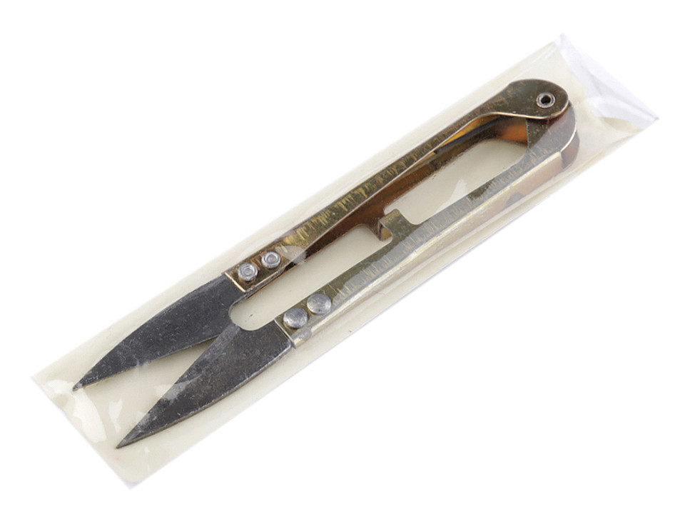 Ciupitoare metalică, lungime 10 cm - Auriu deschis (1 Bucată)