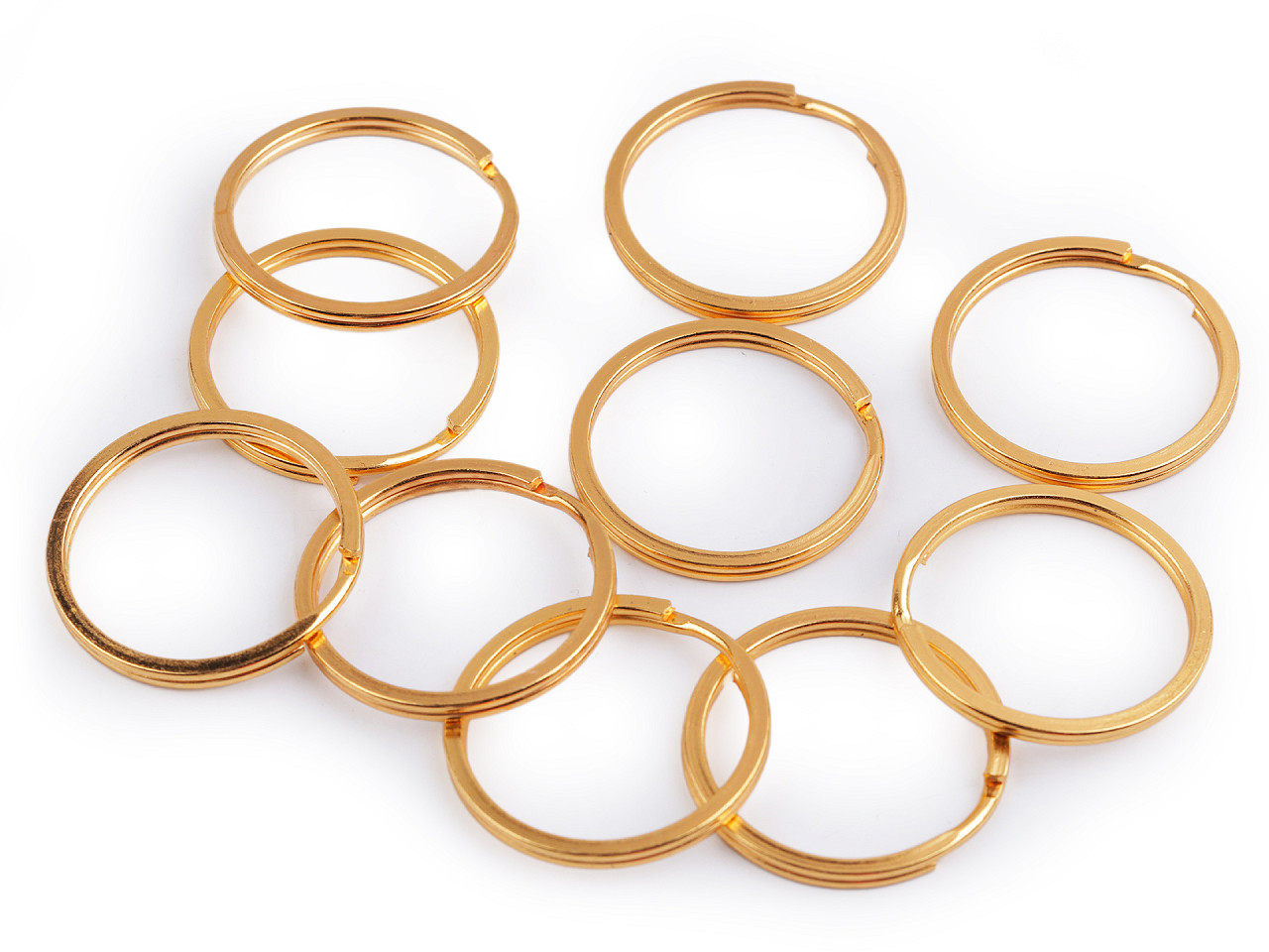 Inel metalic pentru chei, ø30 mm - Alamă antică (100 Bucăți)