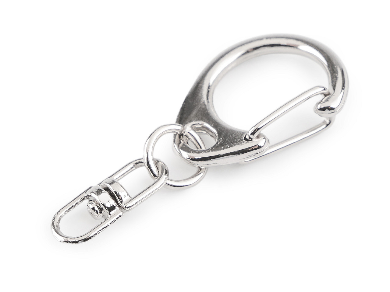 Carabină metalică pivotantă 18x40 mm - Nichel negru (10 Bucăți)